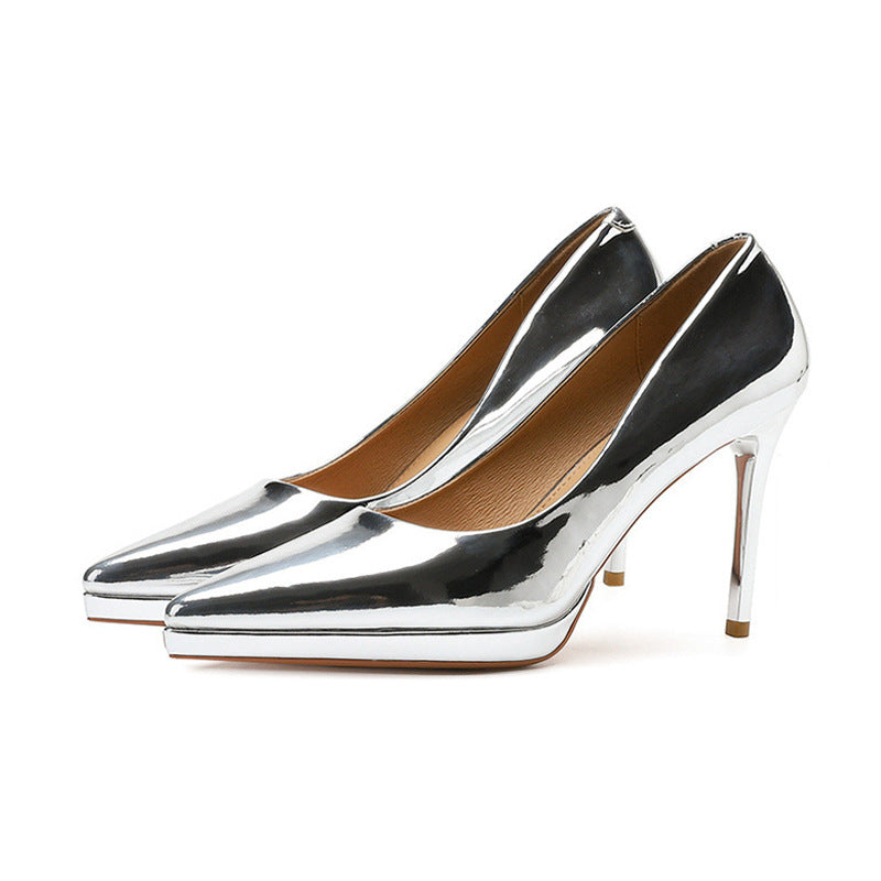 Women's Waterproof Platform High Autumn Pointed Stiletto Heels