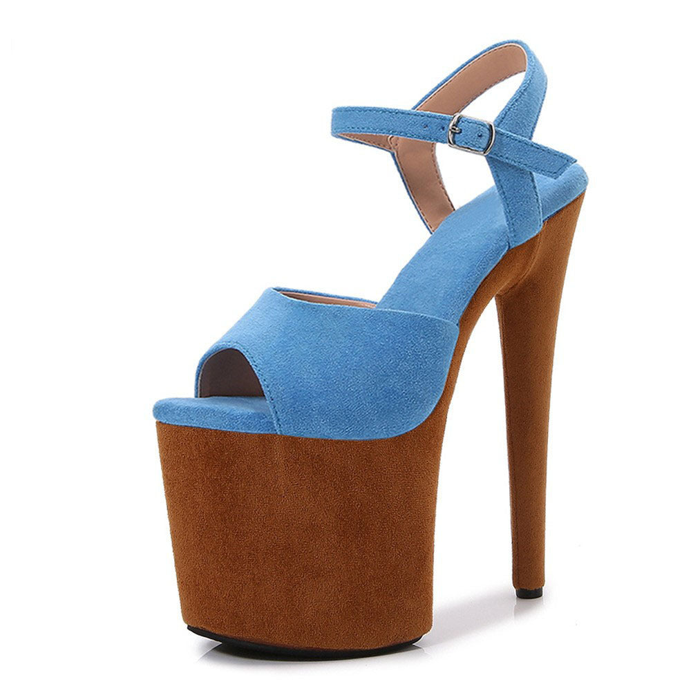 Country Comfortable Fashion Model Catwalk Show Banquet High Heeled Sandals