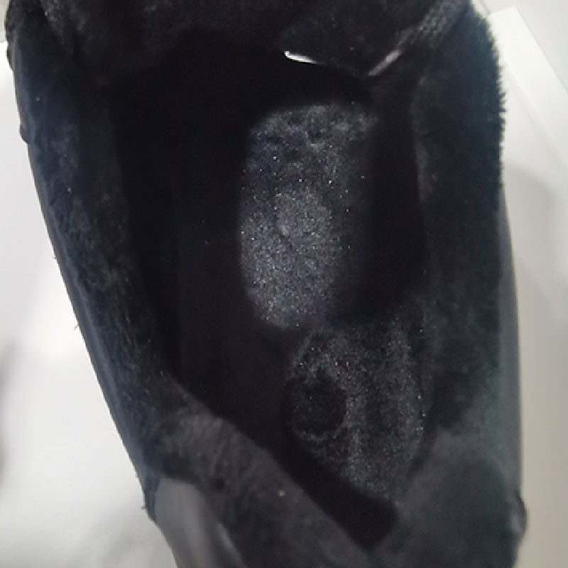 Women's Height Increasing Insole Fleece-lined Clunky Small Fashion Casual Shoes