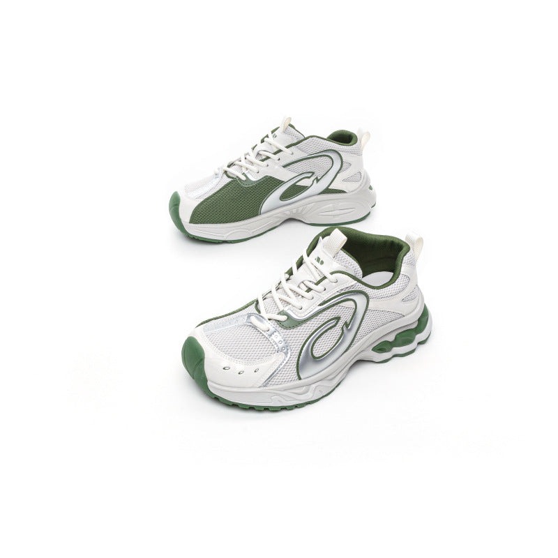 Swing Head Early Autumn Color Matching Mesh Surface Platform Breathable Women's Sports Shoes