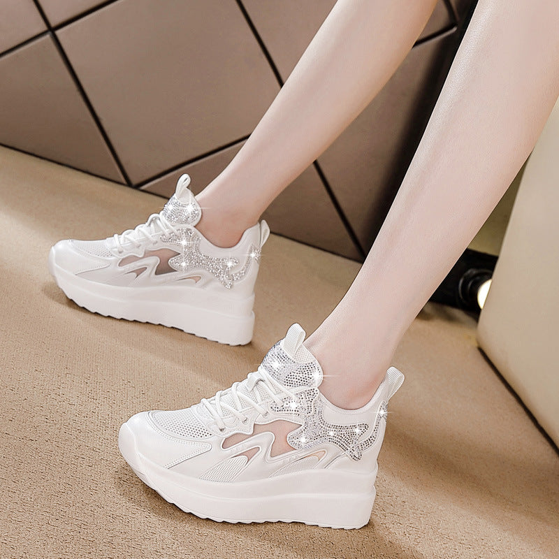 Women's Bottom Height Increasing Insole Fashion Exercise Men's Shoes