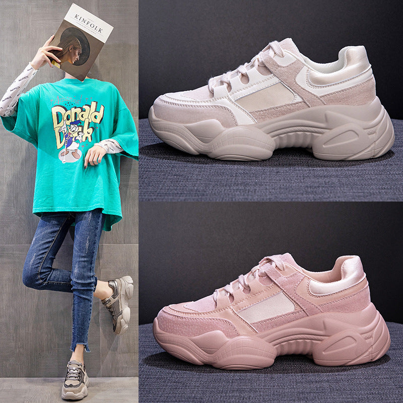 Women's Lightweight Authentic Clunky Summer Korean Style Fashion Women's Sports Shoes