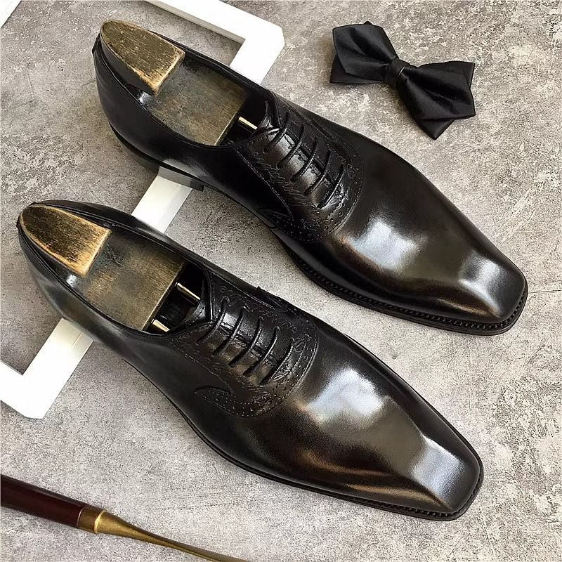 Men's Oxford British Wedding Summer Business Formal Wear Pointed Men's Shoes