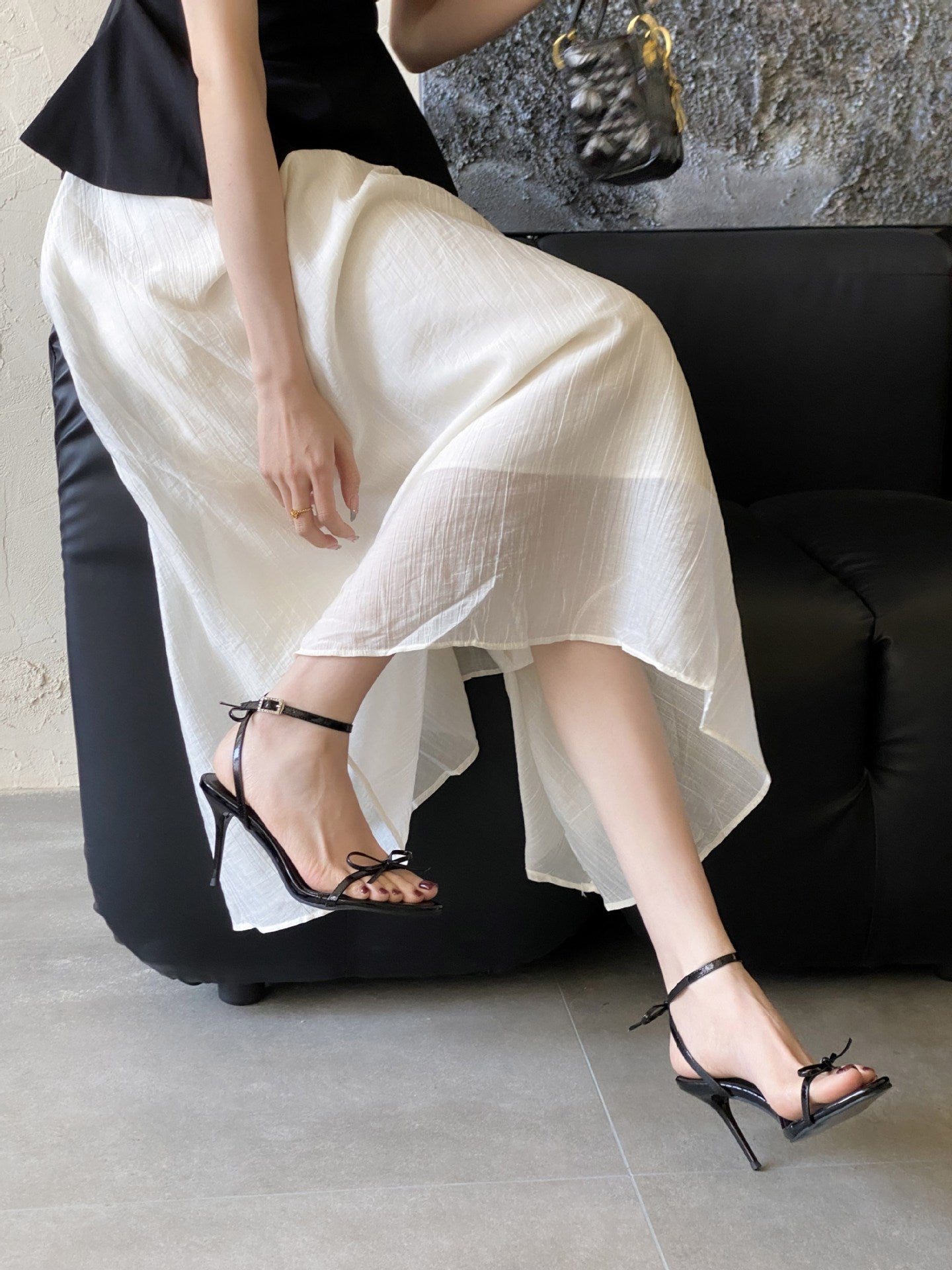 Round Head Stiletto Temperament Slimming French Fashion Sexy Beauty Heels