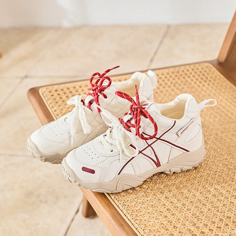 Women's Increasing Insole Spring Thick-soled German Training Long-time Not Tired Casual Shoes