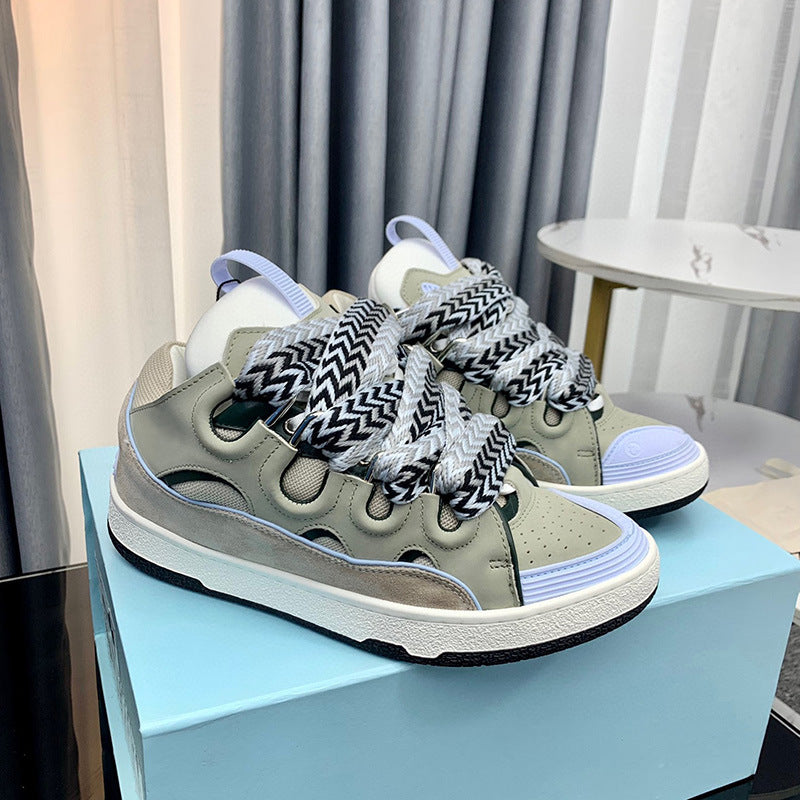 Trendy Bread Platform Lace Up Daddy German Women's Casual Shoes