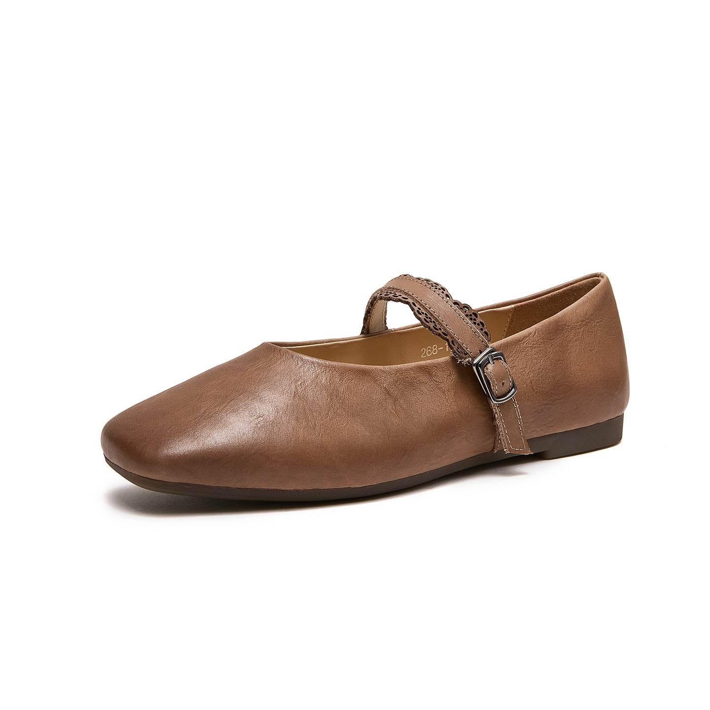 Women's Genuine Mary Jane Square Toe With Soft Bottom Comfortable Women's Casual Shoes
