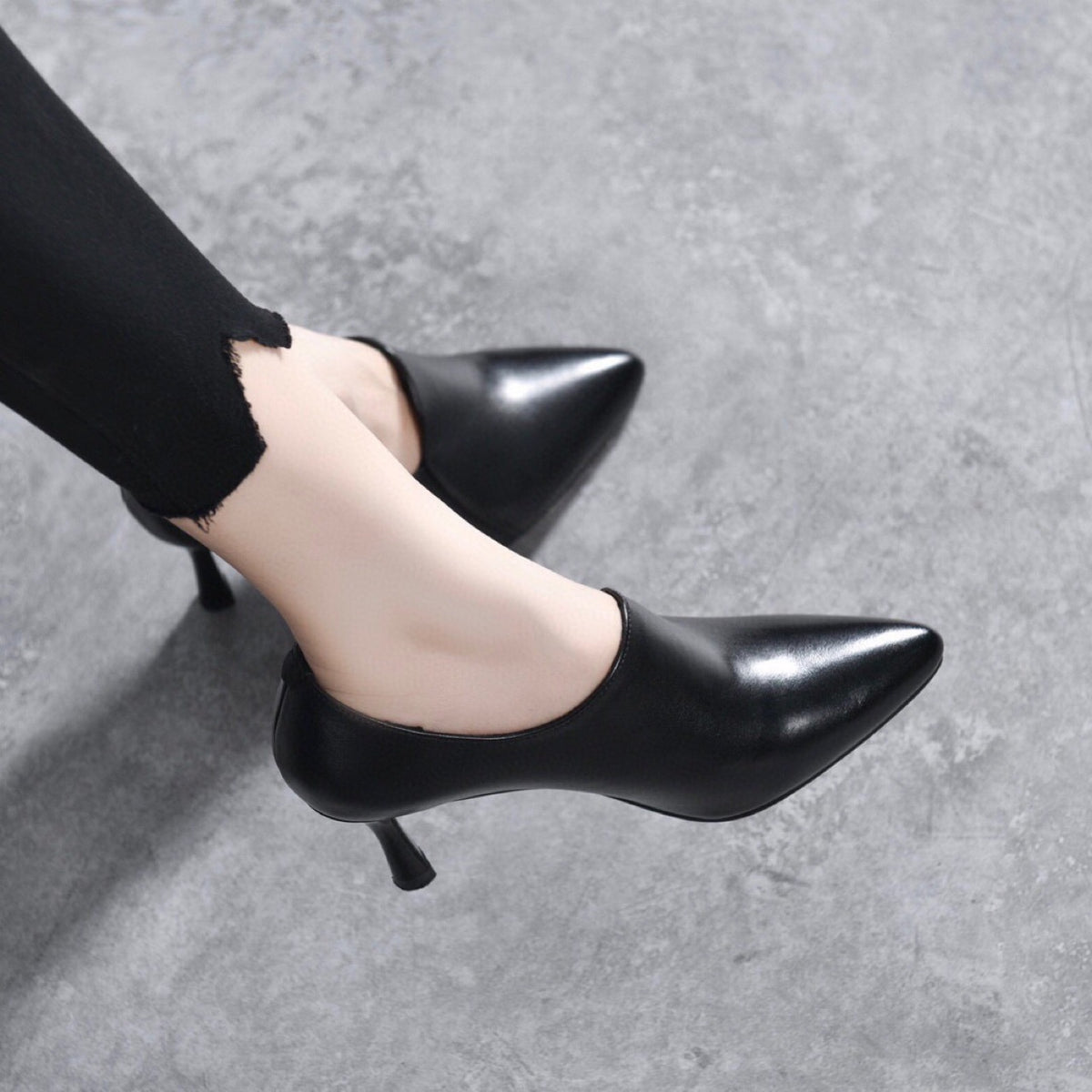 Women's Authentic Elegant Pointed Toe Pumps Deep Mouth Women's Fashion Shoes