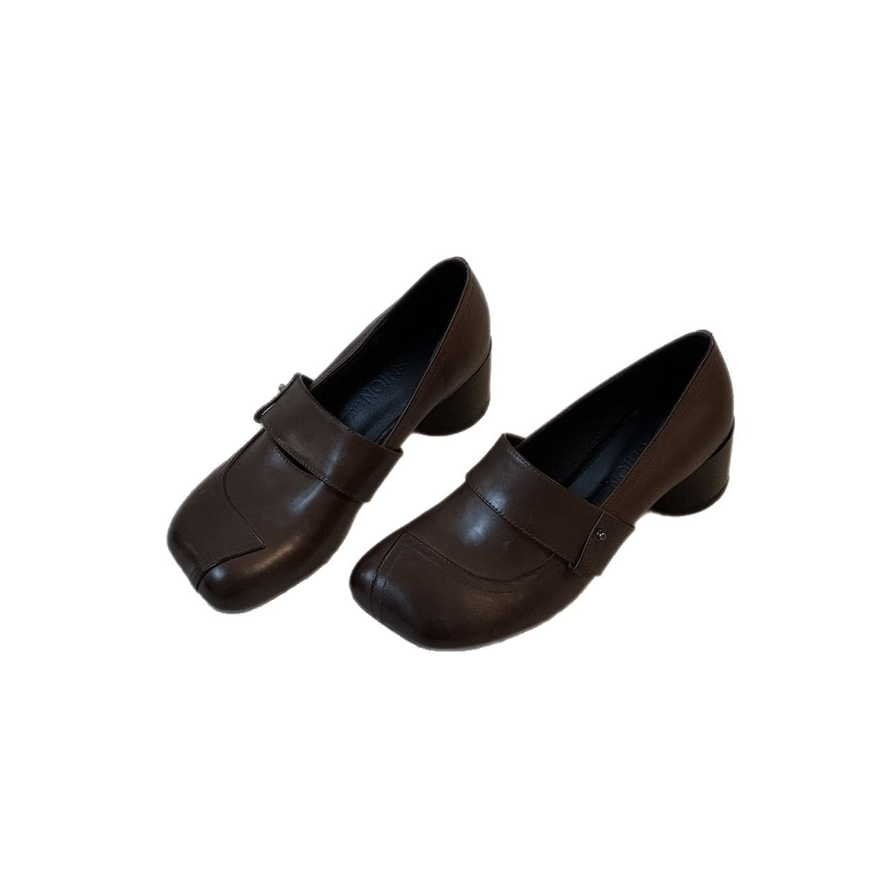 Women's Cowhide Simple Round Bottom High-cut High Women's Fashion Shoes