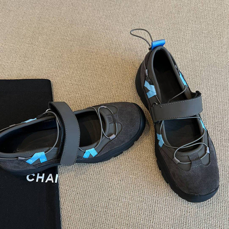 Version Hidden Platform Mechanical Style Korean Clunky Female Heels
