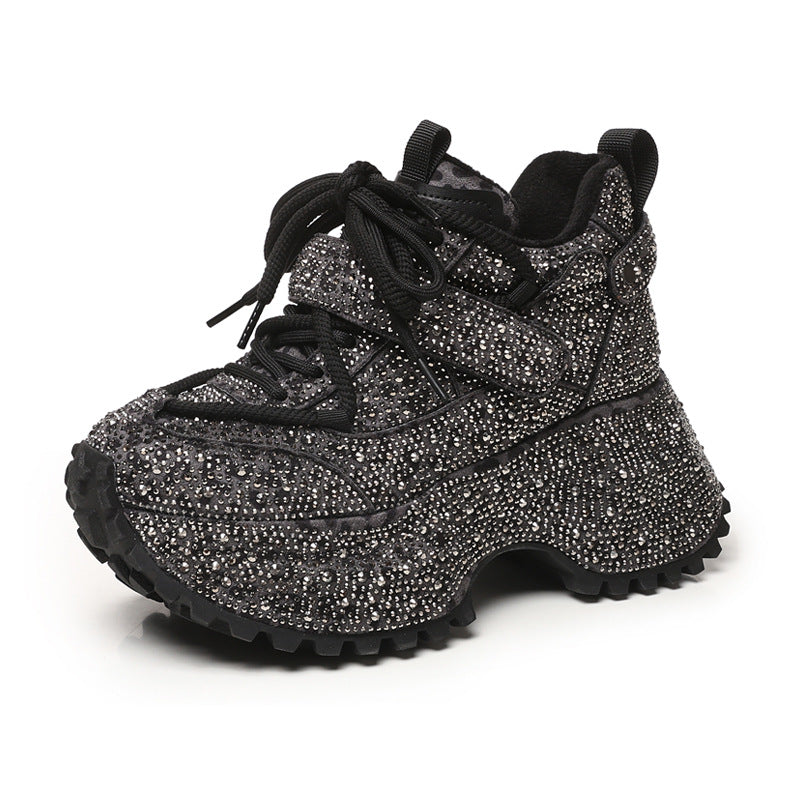Women's Platform Height Increasing Insole Fashion Dad Sports Casual Shoes