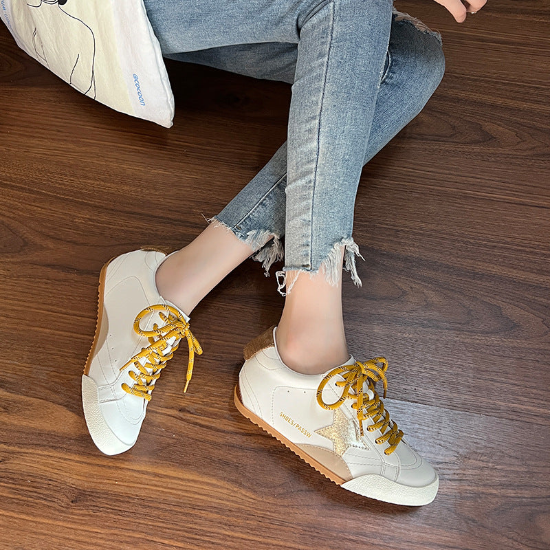 Women's Distressed Height Increasing Insole German Training Women's Casual Shoes