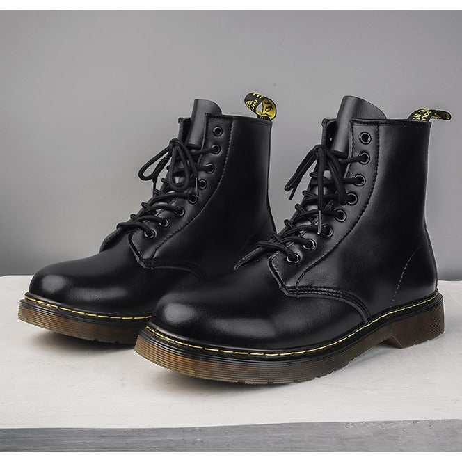 Women's & Men's Autumn Soft British Round Toe Large Size Boots