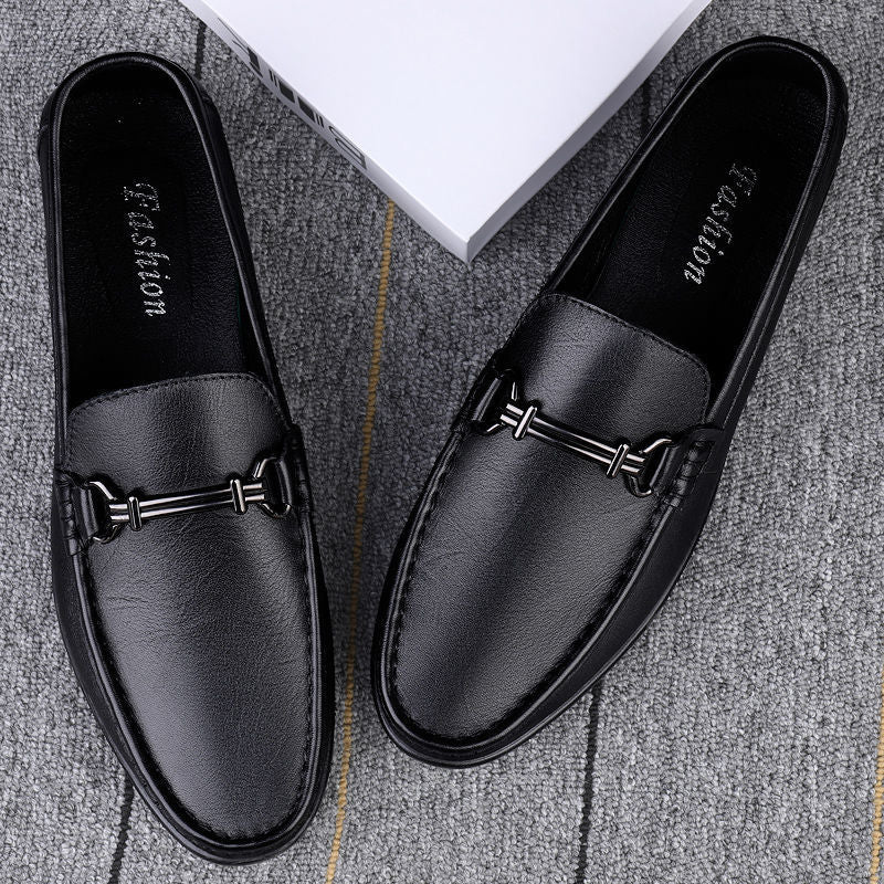 Men's Breathable Genuine Soft Business British Style Leather Shoes