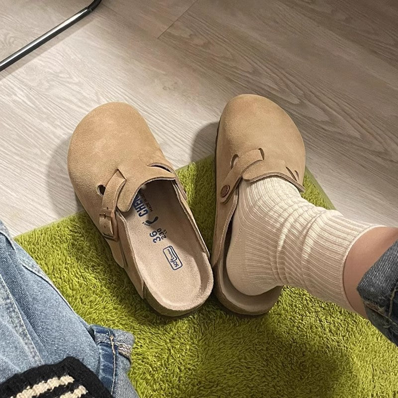 Women's Neck Spring Cork Flat Fishing Closed Women's Casual Shoes