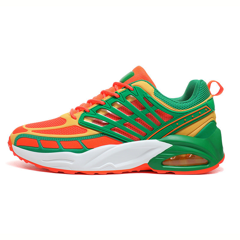 Men's Flying Woven Summer Breathable Increased Running Trend Super Popular Daddy Men's Sports Shoes