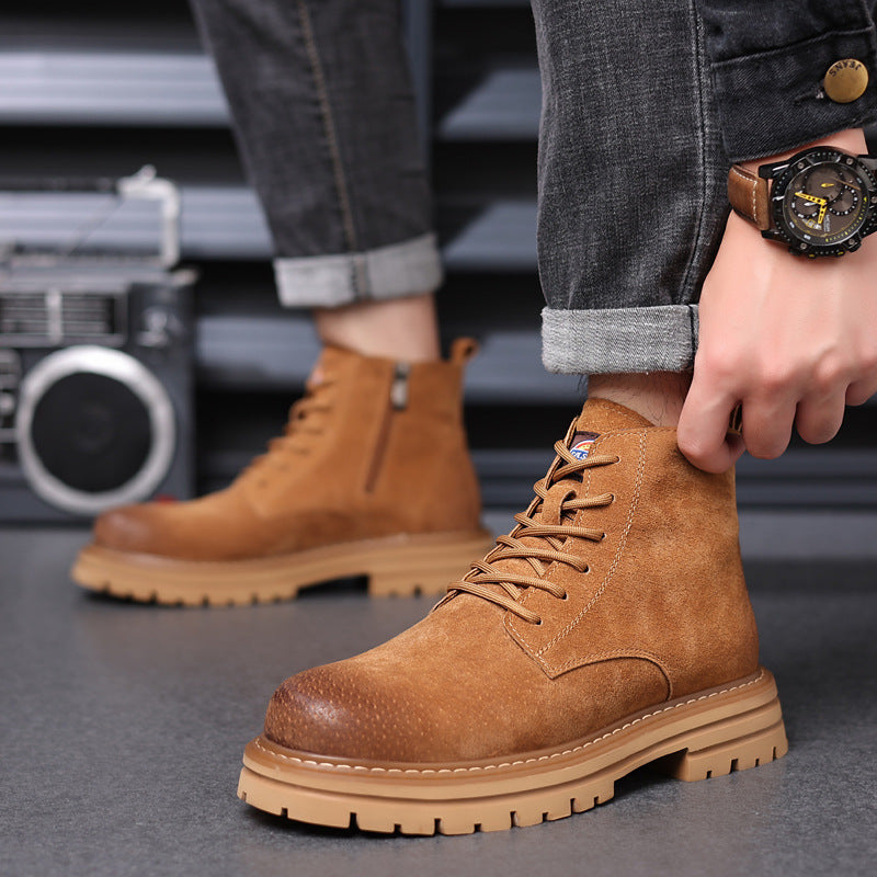 Men's Vintage Autumn Short Trendy Worker British Men's Martin Boots