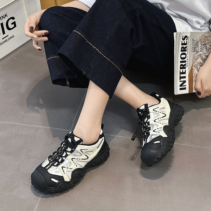 Women's Thick-soled Durian Niche Dad Spring Mountaineering Casual Shoes