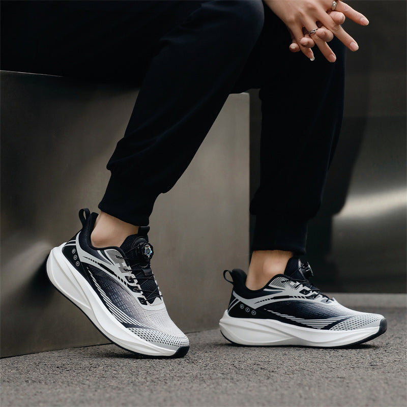 Men's Mesh Breathable Shock Absorption Soft Sole Rotating Men's Sports Shoes