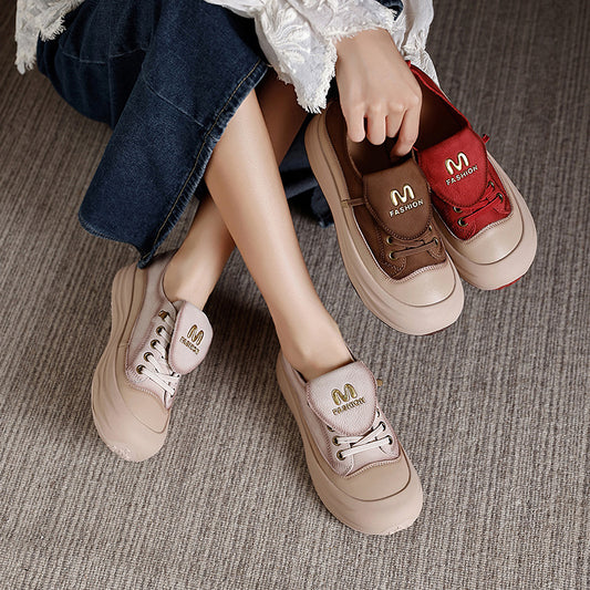 Women's Thick Bottom Niche Sports Retro Style Casual Shoes