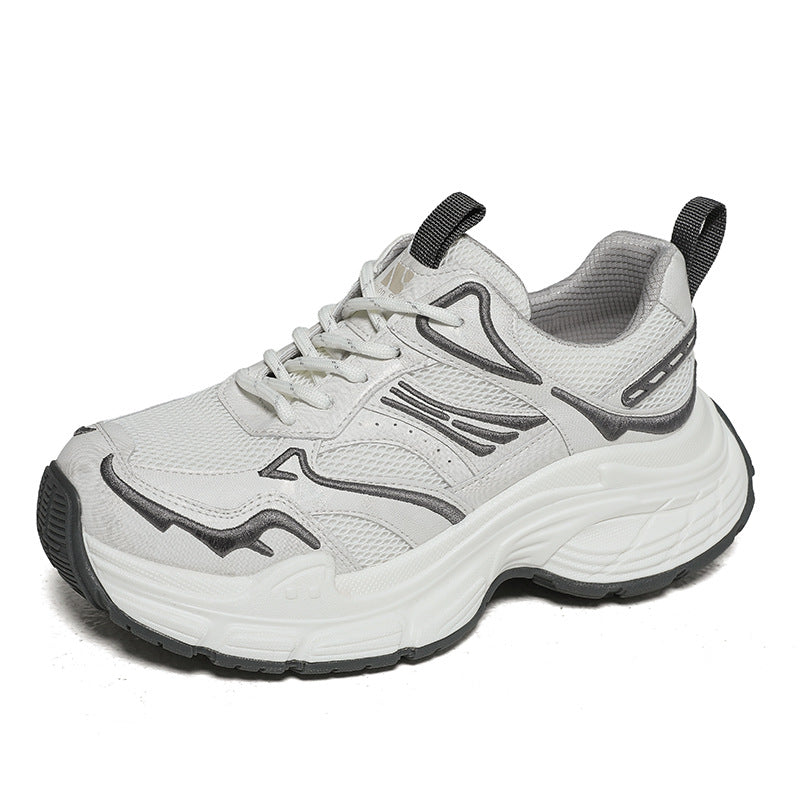 Women's Genuine Sier Dad Platform Muffin Mesh Versatile Women's Sports Shoes