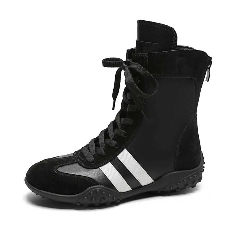 Women's Height Increasing Insole Boxing Round Toe Women's Casual Shoes