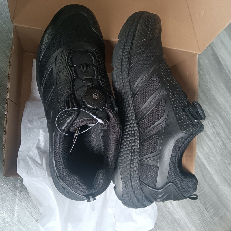 Men's Summer Training Automatic Buckle Security Guard Men's Sports Shoes
