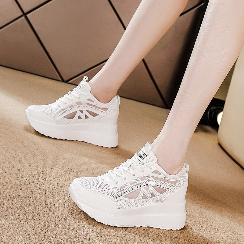 Women's Hollow Mesh Breathable Running Soft Bottom Casual Shoes
