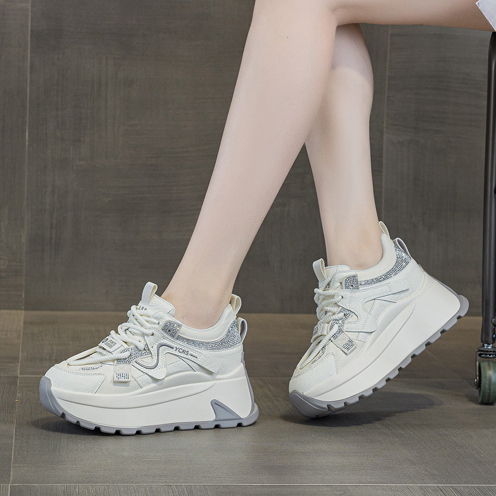 Women's Spring Small Thick Bottom Burst Board Fashion Women's Sports Shoes