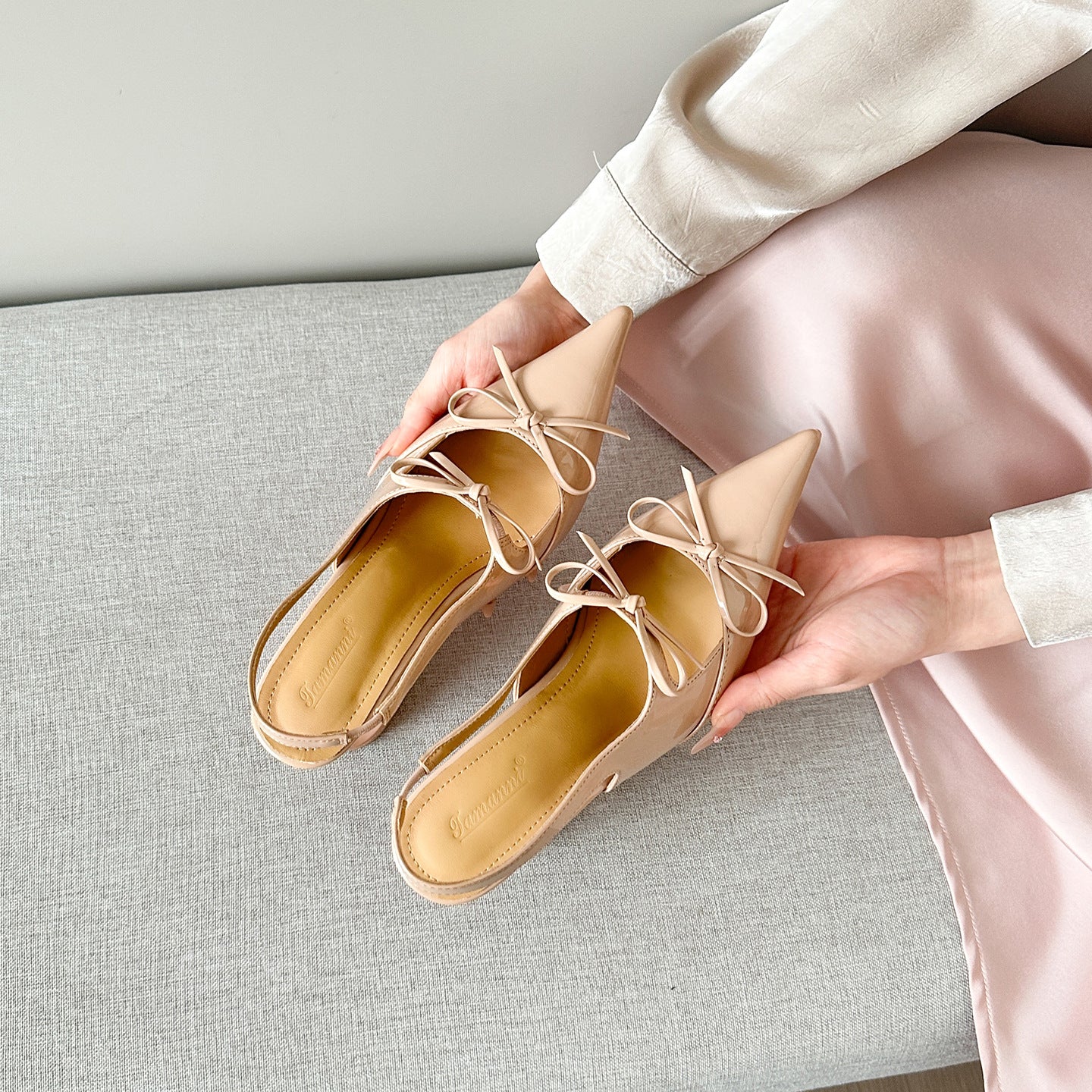 Women's Summer Wear Fashionable High-grade Elegant Sier Sandals