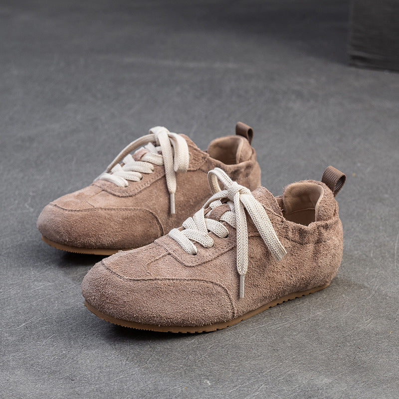 Women's Candy Color Comfortable Fried Street German Training Pumps First Layer Women's Casual Shoes