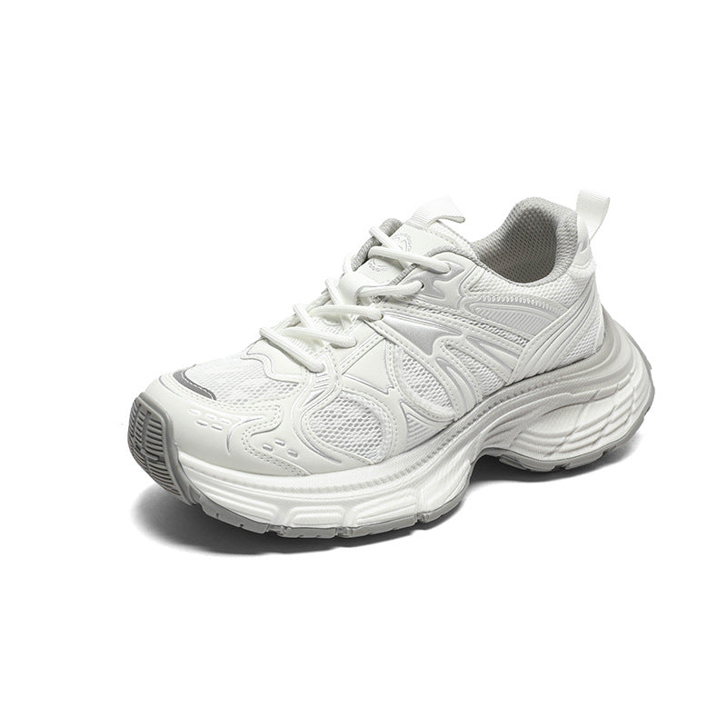 Women's Leisure Mesh Surface Clunky Platform Height Women's Casual Shoes