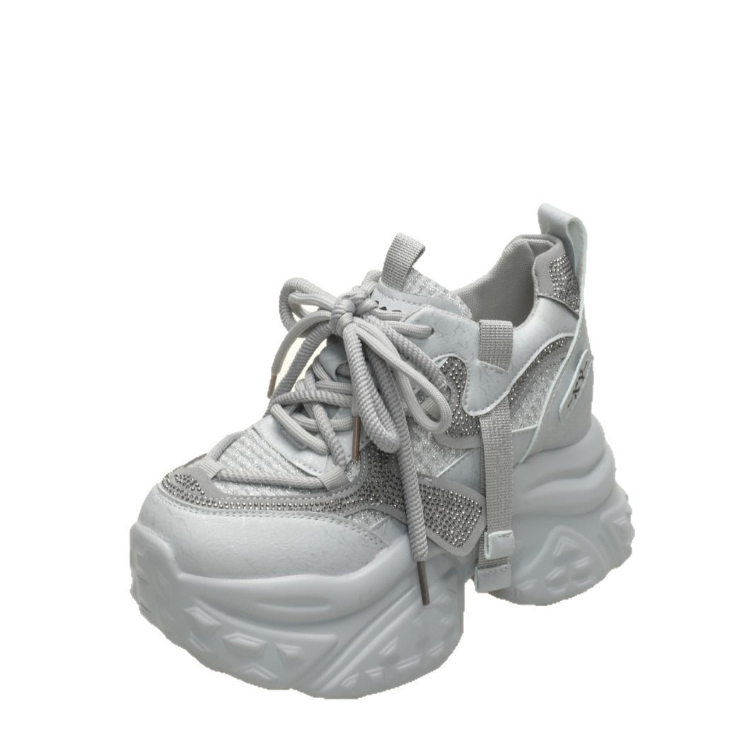 Women's Platform Dad Winter Versatile Polished Fashionable Height Increasing Women's Sports Shoes