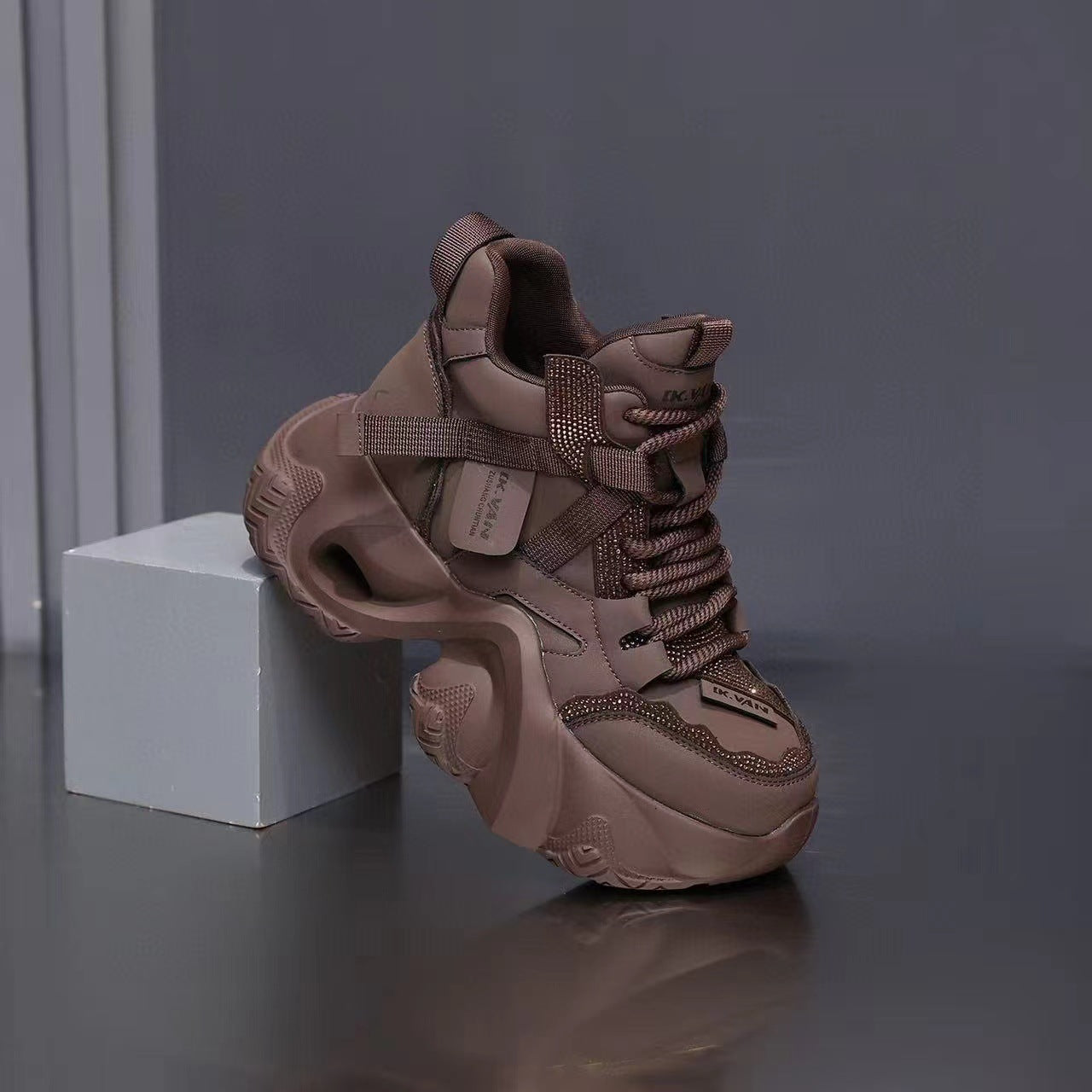 Women's Daddy Genuine Thick-soled Small Breathable Casual Shoes