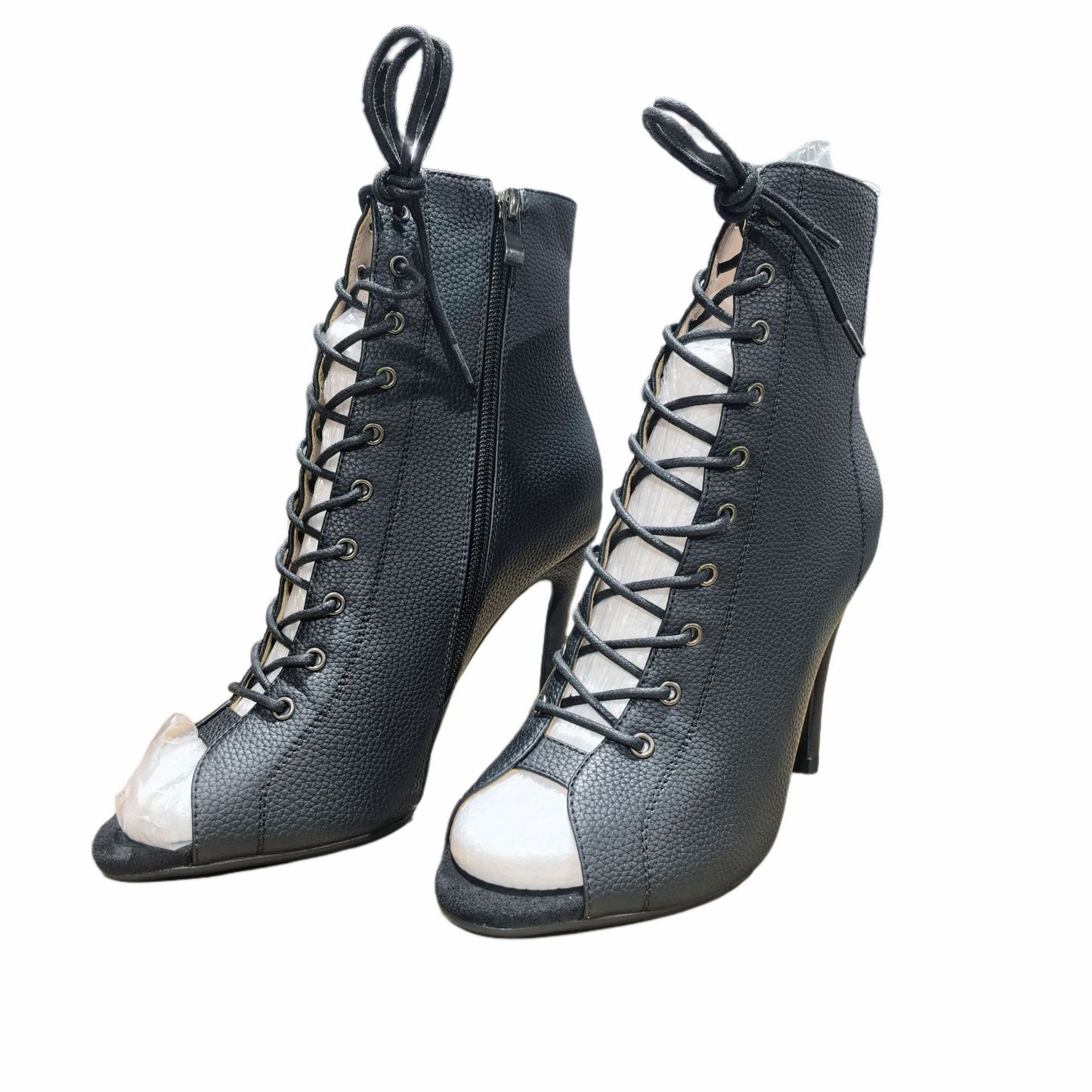 Dance Special Hollow Out Tied Black Wear High Heeled Sandals