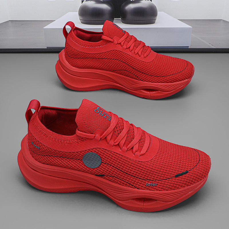 Men's Fly Woven Mesh Breathable Couple Light Fashion Trendy Women's Sports Shoes