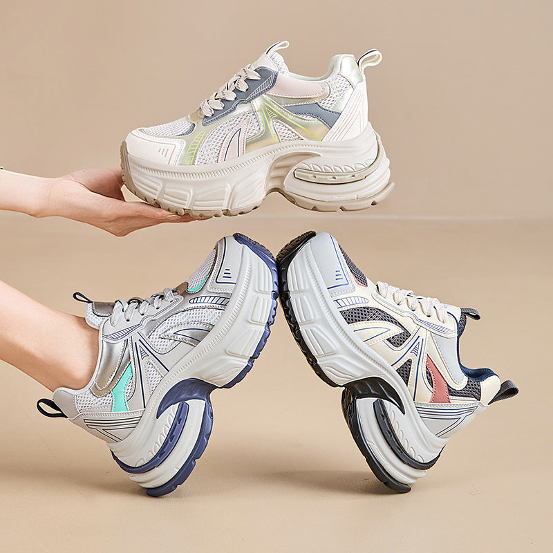 Women's Dad Spring Breathable Increased Muffin Feet Small Sneakers