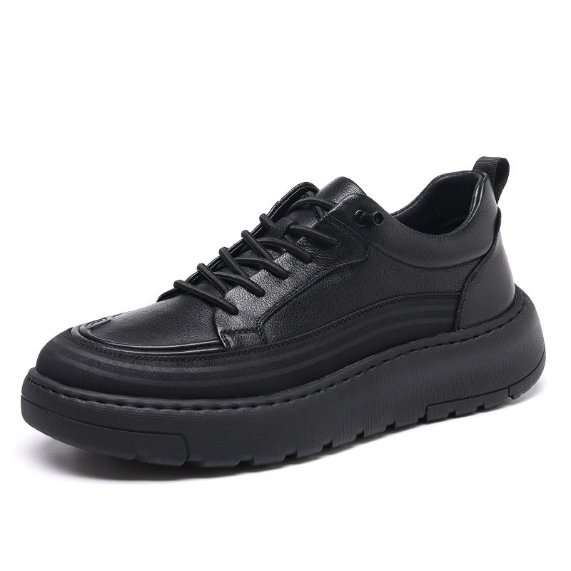 Men's Genuine Spring Versatile Slip-on Lazy Thick Men's Casual Shoes