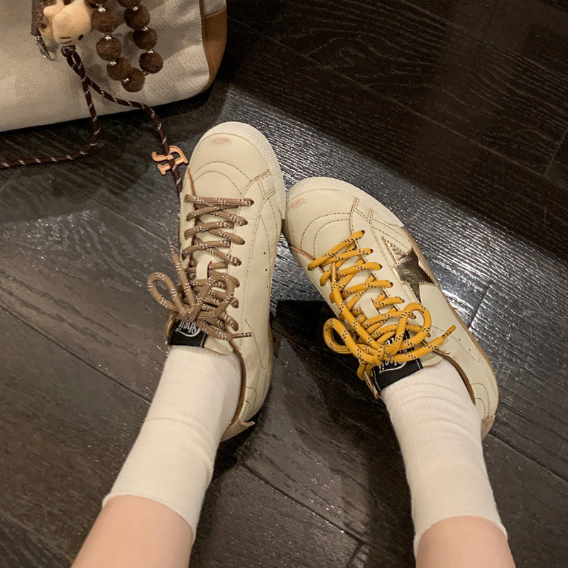 Women's Fashionable Versatile Genuine German Training Korean Style Distressed Sports Casual Shoes