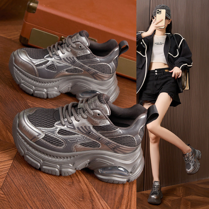 Women's Platform Dad Fashion Air Cushion Hidden Women's Sports Shoes