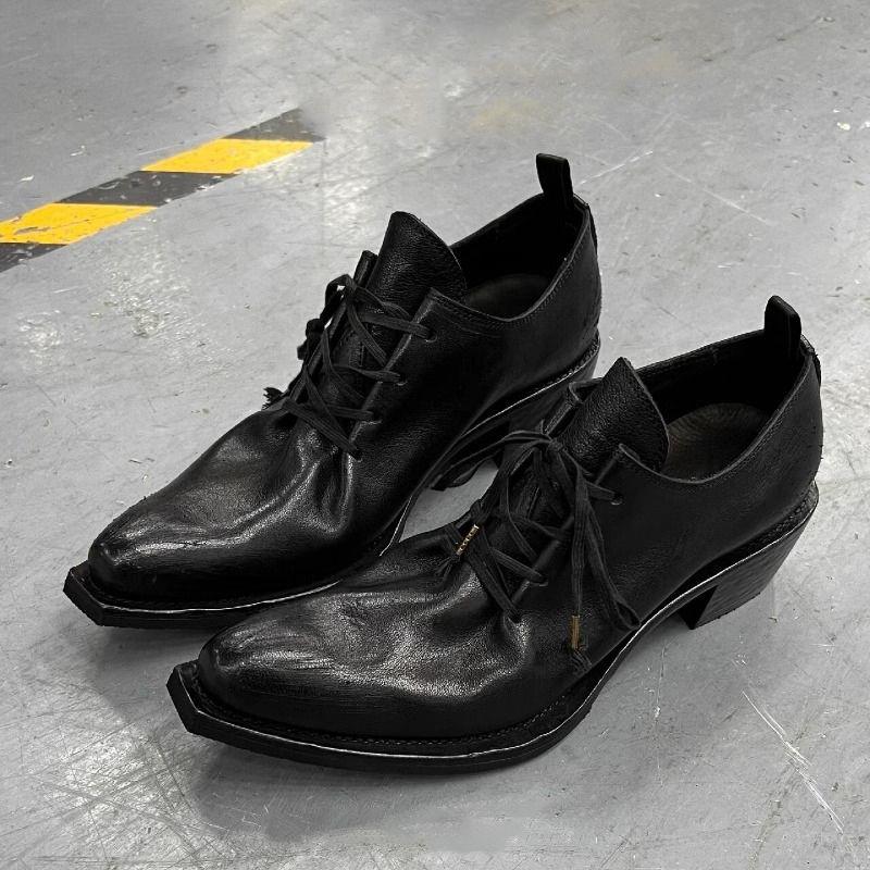 Women's & Men's Model Wizard Catwalk Fashion Pointed High Platform Derby Height Heels