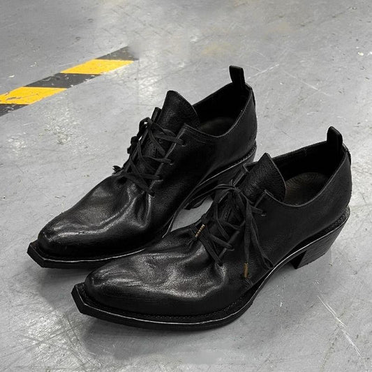 Women's & Men's Model Wizard Catwalk Fashion Pointed High Platform Derby Height Heels