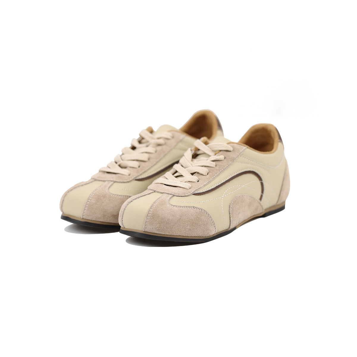 Retro Platform Height Increasing German Training Spring Old Money Style Women's Sports Shoes