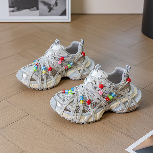 Women's Paris Candy Spider Strap Dad Breathable Women's Sports Shoes