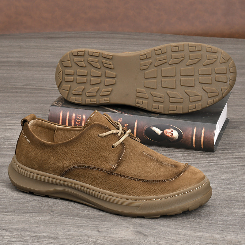 Men's Suede Business Breathable Soft Sole Men's Casual Leather Shoes