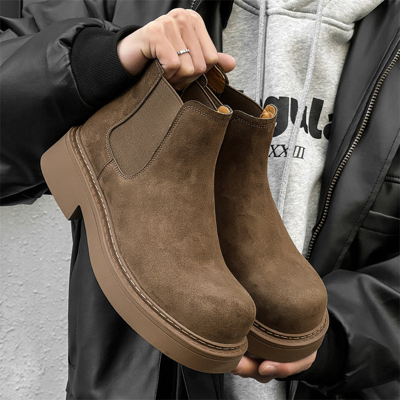 Men's Chelsea British Style Retro Big Toe Men's Martin Boots