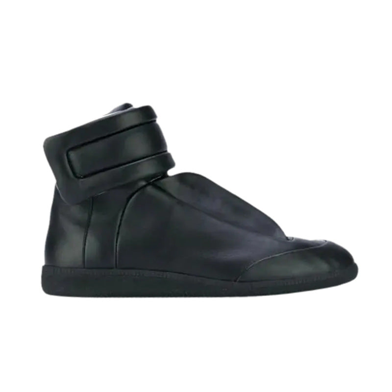 Men's Black White Red High Top Breathable Men's Martin Boots