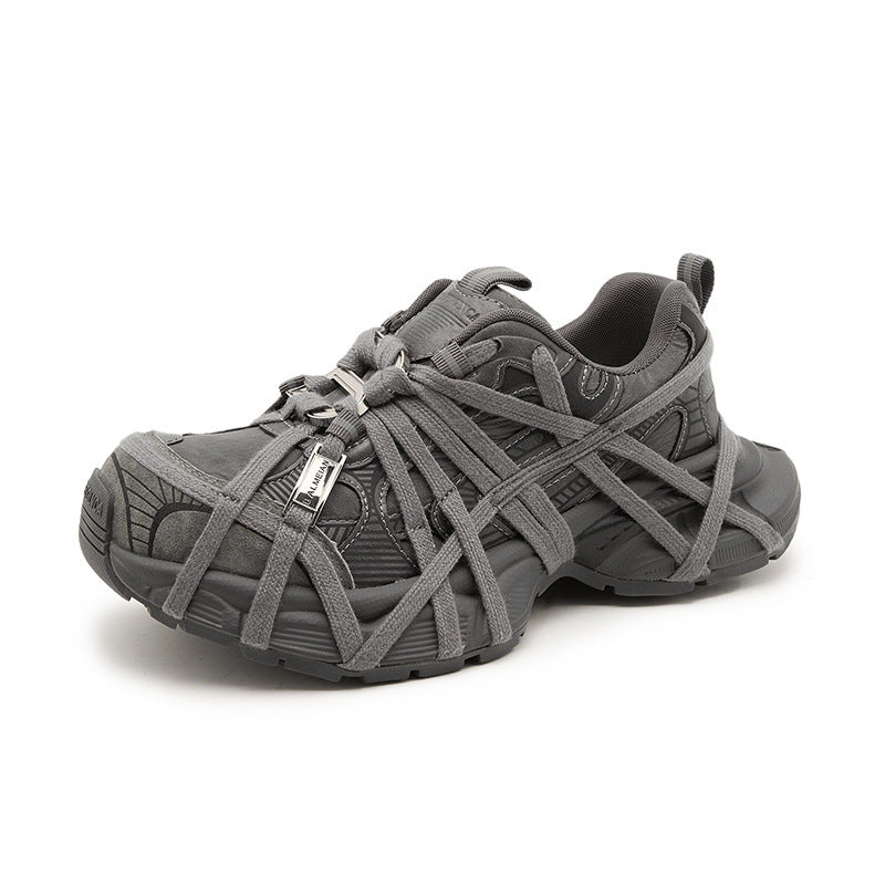 Women's Spider Strap Dad Breathable Platform Height Women's Sports Shoes