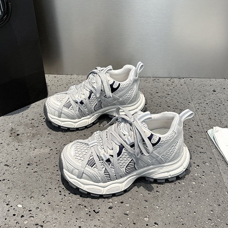 Women's Height Increasing Insole Dad Spring Breathable Women's Sports Shoes