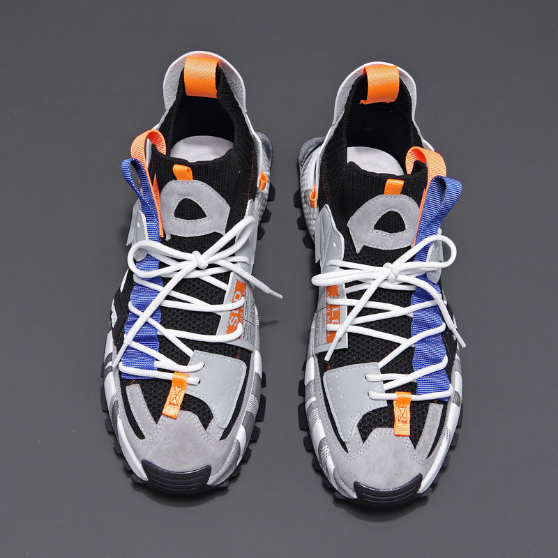 Men's Summer Lightweight Breathable Mesh Running Trendy Men's Casual Shoes